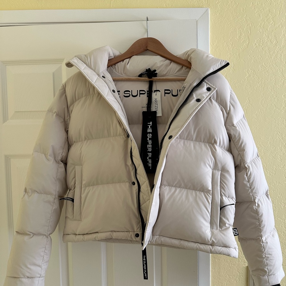 Aritzia Super Puff Jacket in Cream